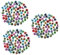 SEWACC 150 STK Cabochons aus Glas Flatback-Cabochons Opalschmuck Schmuckherstellungszubehör Zubehör zur Schmuckherstellung scheckheft scrabbook ohrhänger Schmuckfund Kuppel-Cabochons