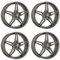 4x Carmani Felgen Alufelgen 15 Oskar 7,5x18 ET51 5x112 hyper gun kompatibel mit VW Golf Plus Golf V Variant Jetta Golf V Golf VI Golf VII Golf VI