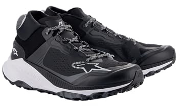 Alpinestars Meta XR V2 Casual Riding Shoe, 8.5, Black/White/Dark Gray