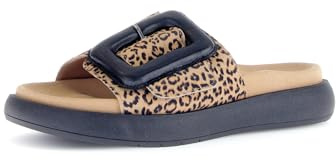 Gabor Damen Pantoletten, Frauen Slipper,Best Fitting,Freizeitschuhe,Schlupfschuhe,schluepfschuhe,Slip-ons,Mules,Natur/schwarz,39 EU / 6 UK