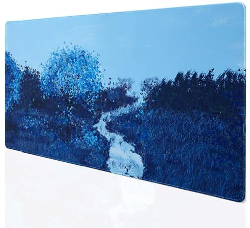 DOBAOJIA Tappetino Mouse 900x400mm, Tappetino Mouse Gaming XXXL, Tappetino Mouse e Tastiera, Tappetino Computer, Sottomano da Scrivania, superficie prova di versamento e base antiscivolo