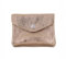 Double Tree - Porte-Monnaie Femme en Cuir Véritable Irisé - Petit Portefeuille Brillant à Rabat Format Enveloppe Élégant - Léger et Pratique - Or Rosé