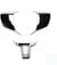 PLFMFVBLBG Coprivolante Guscio Protettivo per VW per Il Golf per Polo per Mk5 MK 5 Mk6 Accessori ABS Chrome Decorazione Volante dell'automobile Copertura Trim Adesivo(3pcs 1)