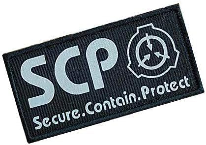 SCP Foundation-Logo, Militär-Logo, Militär, Klettverschluss, Moral leuchtend, taktische Tasche, Zubehör, 1 Stück