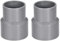 TOP-VIGOR Lot De 2 Raccords Réducteurs PVC DWV 40mm x 50mm Adaptateur De Tuyau Pour Réduction De Diamètre, Connexion Étanche Pour Systèmes D'Eau Potable Et Construction, Gris