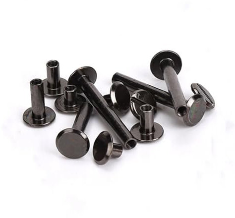10pcs Metal Gun Black Screws Nails Long Studs Rivets Hardware Accessories Rod Length 3~50mm(3mm)