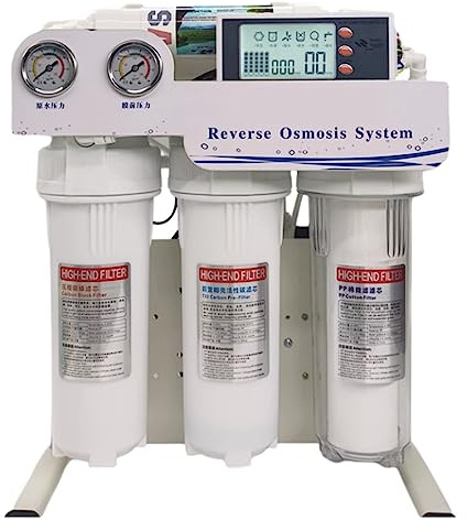 ZKLGS Impianto ad osmosi inversa, 800/1200/1600 GPD Livello 5 Filtraggio di osmosi inversa RO, di filtraggio di filtraggio Acquario, Purificatore d'Acqua Automatico Intelligente(1200G)