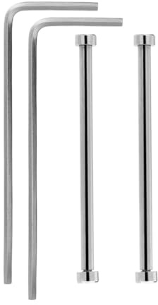 POYNMRE Ersatz-Armbandadapter aus Edelstahl, kompatibel mit Bell Ross BR01-Armband, 30 mm, Verbindungswelle, Ohrschraubenstange, Zubehör(Silver-two)