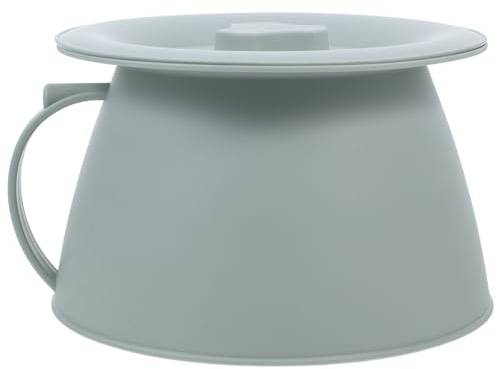 DOITOOL Pot à Urine Unisexe avec Couvercle en Plastique Épais Vert 1,5l Réutilisable et Facile à Nettoyer pour Usage Familial Garçon et Filles et Personnes Âgées