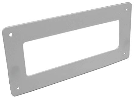 Kair Wall Plate 204mm x 60mm for Rectangular Ducting | Square cover with 4 x screw holes and open socket, Socket Dimensions W: 205mm and H: 62.30mm L: 2mm