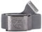 2Stoned Stoffgürtel Canvas Belt Dark Grey, Matte Schnalle Geprägt, 4 cm breit für Damen und Herren