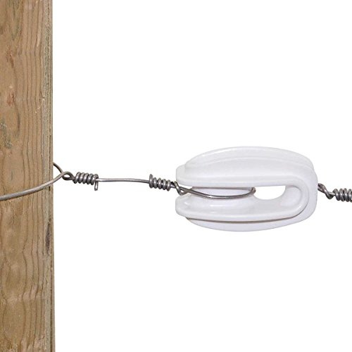 Kerbl Abspannisolator, Polyamid glasfaserverstärkt, weiß, 10 Stück