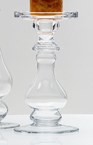 Kerzenständer Shine klar rund 21 cm Ø 11,5 cm von Sandra Rich