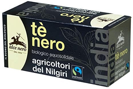 Tè nero biologico equosolidale Agricoltori del Nilgiri Alce Nero