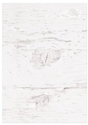 Logbuch-Verlag 50 Blatt Briefpapier weiß grau in Holz-Optik Holz Motivpapier Druckerpapier DIN A4 zum Basteln, Bedrucken & Schreiben beidseitig bedruckt