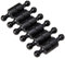 Black Skittle Magnet for Fridge, Office, Whiteboard, Noticeboard, Filing Cabinet - 12mm dia x 21mm tall - Pack of 12