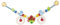 Heimess Kinderwagenkette mit Clips (Vogel)