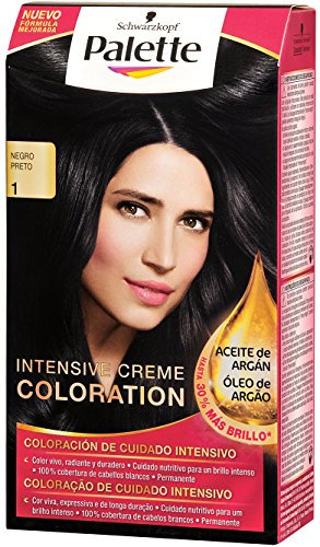 Schwarzkopf Palette Intense Coloración Permanente Tono 1 Negro - 1 ud de 115 ml