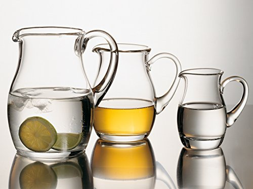 H&H 16725 L Brocca in Soffiato Paraggi, Vetro, Trasparente, 17x12x17 cm