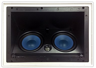 5252AC Silver Ticket In-Ceiling Speaker with Pivoting Full Speaker Adjustable Angle Woofers and Tweeter (Dual 5.25 Inch in-ceiling Center Channel) CEILING ONLY