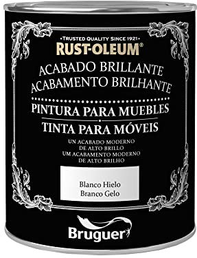 Rust-Oleum Bruguer Pintura para Muebles Brillante Blanco Hielo 125 ml