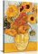 Panther Print Van Gogh Kunstdruck auf Leinwand, Sonnenblumen, 61 x 40 cm