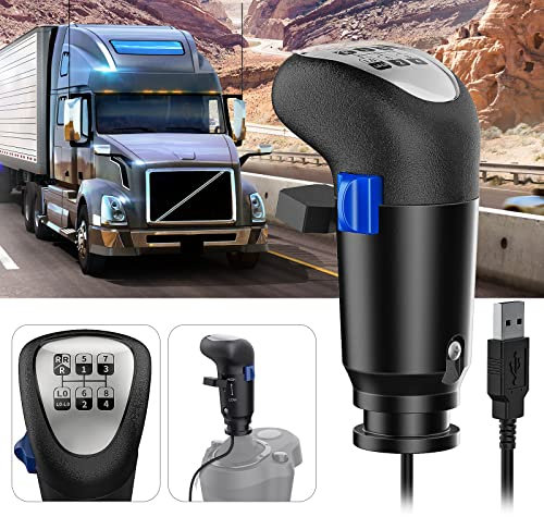 aikeec Manopola del cambio USB da un camion uomo ATS ETS per Logitech G29 G27 G25 G920 H Manopola del cambio del cambio per ATS ETS2 Giochi AI PC