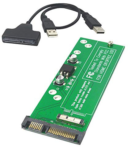 GODSHARK SSD to SATA or USB Adapter Card for 2010 2011 MacBook Air with Cable, HDD Hard Disk Drive Converter Support Model A1369 A1370