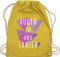 Turnbeutel Rucksack - Festival Zubehör - Augen zu und Tanzen lila - Unisize - Gelb - festival-bag festivalbeutel konzert tanz beutelrucksäcke tasche für tänzer festivaltasche festivals dance