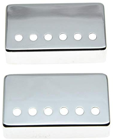 KAISH Set of 2 Humbucker Guitar Pickup Cover Brass Humbucker Pickup Covers 49.2mm/52mm