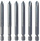 JIS B4633 1/4 Hex Screw Driver Bits | Made in Japan (+1 +2 +3 X 75mm - 6 Pcs)