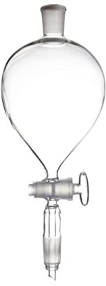 DADAKEWIN 500 Ml De Decantación Embudo con Forma De Globo Terrestre Estándar Boca 19/26 * 2 Calor Embudo De Laboratorio Resistente Lab Glassware- Paquete De 1 (Size : 500mL 19/26 * 2)