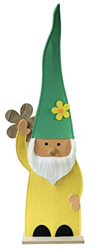 schenken-24 Deko/Ostern/Ostereier/Osterhasen/Auswahl/Osternest, Auswahl :Aufsteller Filz - Zwerg gelb