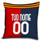 quickgadget Idea Arredo Casa Regalo Cuscino Sport Calcio Personalizzato con Nome e Numero per Tifoso Cagliari 2021