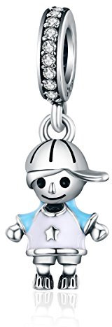 GemKing SCC544 Perfect Life Series-Smart clever Boy S925 Sterling Silver Charm