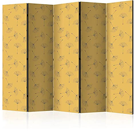 murando Akusticher Raumteiler Pusteblume Foto Paravent 225x172 cm beidseitig auf Vlies-Leinwand Bedruckt Akustikschaum Trennwand Spanische Wand Sichtschutz Home Office Blumen Natur f-C-0379-z-c