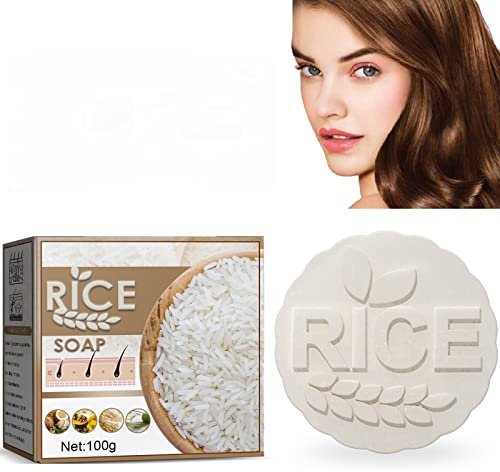 Shampoo-Seife, Shampoo-Riegel, Anti-hair Loss Rice Shampoo Bar, Reiswasser-haarwachstum Seife, 2 in1 Rice Shampoo Bar, Shampoo-Seife für Feuchtigkeitsspendendes Haarwachstum
