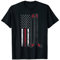 Eishockey Torwart Geschenk USA Flagge Hockeyschläger Hockey T-Shirt