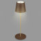 BRILONER - LED Tischlampe kabellos mit Touch, dimmbar in Stufen, höhenverstellbar, Nachttischlampe, Leselampe, LED lampe, Campinglampe, Tischleuchte, Akku Lampe, 38x12 cm, Braun-Goldfarbig