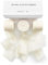 Schleifenband breit|3,8cm x 19,2m| 3 Rollen Beige Geschenkband Hochzeit Creme Chiffonband Stoffband Fransenband Bänder zum basteln(Milchweiß)