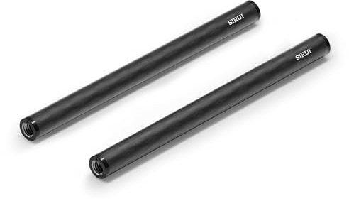 SIRUI 15mm Rod Kohlefaser Stange, universelle 20cm Kameraschienenstangen für 15mm Stangenschienen-Stützsystem, Follow Focus, AM-CR200, 2 Stück