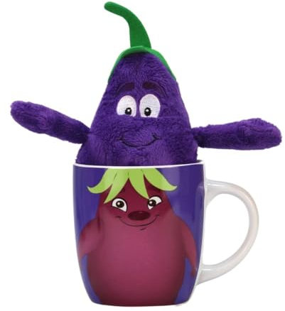 BEMIRO Aubergine Kuscheltier in Tasse Goodness Gang - ca. 19 cm…