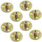 CEEYSEE 10 Pezzi Dado a T M6 Dado Flangiato con Flangia Foro Bavato Round Base Screw in T Nut Fissaggio Della Flangia a Tre Fori per Elettrodomestici e,Mobili (M6/FLZ-LM)