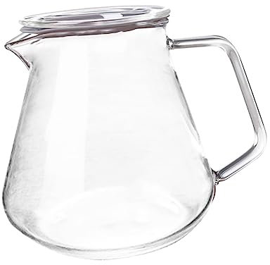 Zerodeko 3 STK Glaskanne Kaffeetasse Glasflaschen mit Teekessel aus Glas Vintage Wasserglas Butterbier Wasserkessel Wasserkocher Glastopf Kaffeekanne aus Glas Mit Deckel Container
