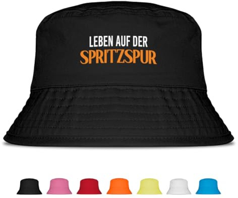 Prozente Momente Leben auf der Spritzspur - Fischerhut | Anglerhut | Sonnenhut | Sommer | Party | Malle | lustige Sprüche | OneSize | Malle | Urlaub