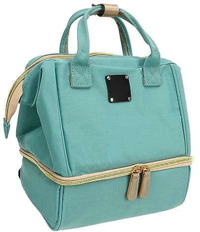 XHTLLO 11L Blauer, Auslaufsicherer, Wärmeisolierter Milchrucksack, Schicht aus Nylon Und PEVa Mit Flachem Reißverschluss, Bento-Tasche Für Frauen