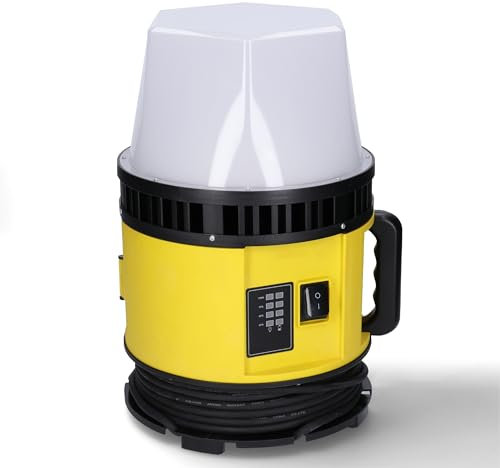 Proventa LED-Baustrahler 80W für 18V Werkzeugakkus o. Netzbetrieb IP55