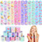 Serencatcher 48Pcs Fee Slap Armbänder, Fee Party Gunst Armbänder Lassen Sie uns Feen bleiben Magische Fee Armbänder für Fee ersten Geburtstag Baby Dusche Party Dekorationeng