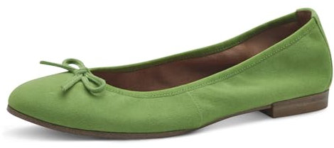 Tamaris Damen Klassische Ballerinas, Frauen Flats,Comfort Lining,TOUCHit-Fußbett,Slip-ons,klassisch elegant,Ballerinen,Apple,40 EU