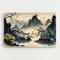 ARTHUB® Leinwandbild 70x100 cm, Cream Chinese Mountain | Wohnzimmerdekoration, Hängende Bilder, Wanddekoration, Heimdekoration, Moderne, Asiatisch